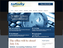 Tablet Screenshot of infinityaccountingsolutions.com
